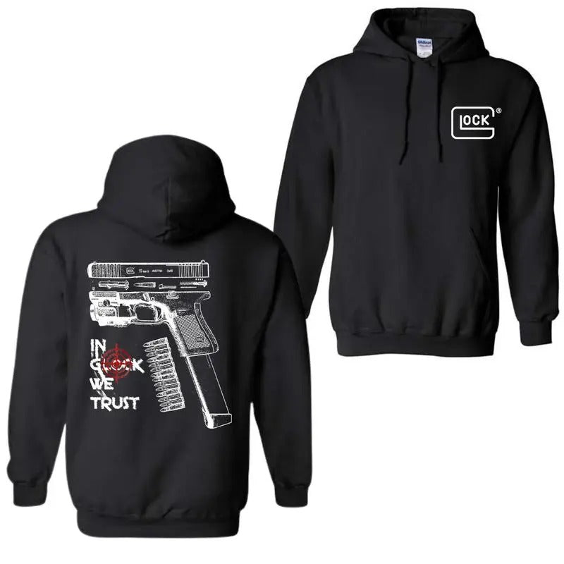 In Glock We Trust 2 Sides Hoodie/Sweatshirt/T-Shirt, For Men, For Women
