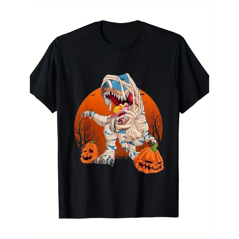 T-rex Pumpkin Dinosaur Halloween Mummy Zombie Dinosaur T-shirt -100% cotton Made in USA Hoodie, Sweatshirt