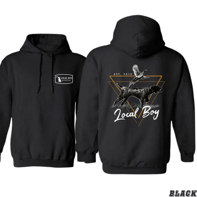 Local Boy Hoodie/T-shirt Bird Dog Hunting Graphic Perfect - Festive Christmas Sweatshirts For Men And Women