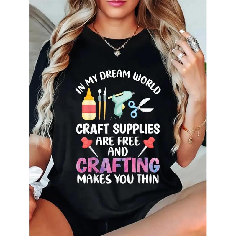 T-shirts designed for artisans, 180g printed T-shirts with round neck and short sleeves, versatile high-quality leisure...