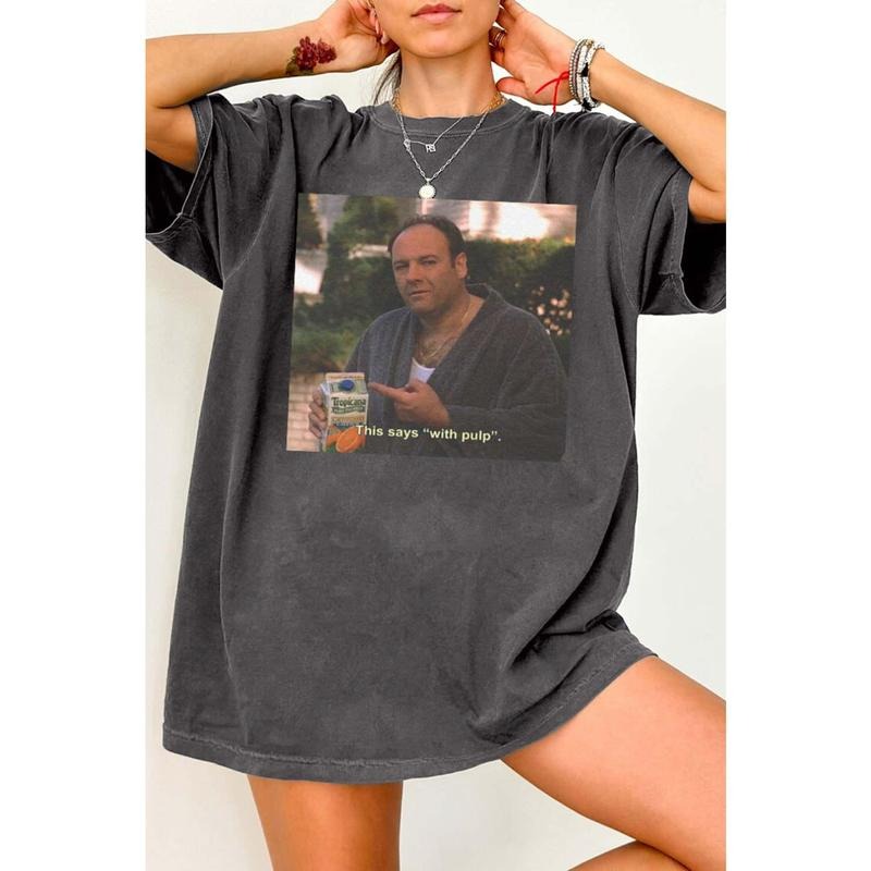 T0ny S0prano Graphic This S@ys With Pulp The Sopranos Tee, unisex cotton Shirt Hoodie, Sweatshirt | UrbanDripWear.com