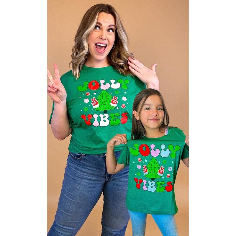 T2D Jolly Vibes Christmas Graphic T-Shirt Hoodie, Sweatshirt | UrbanDripWear.com