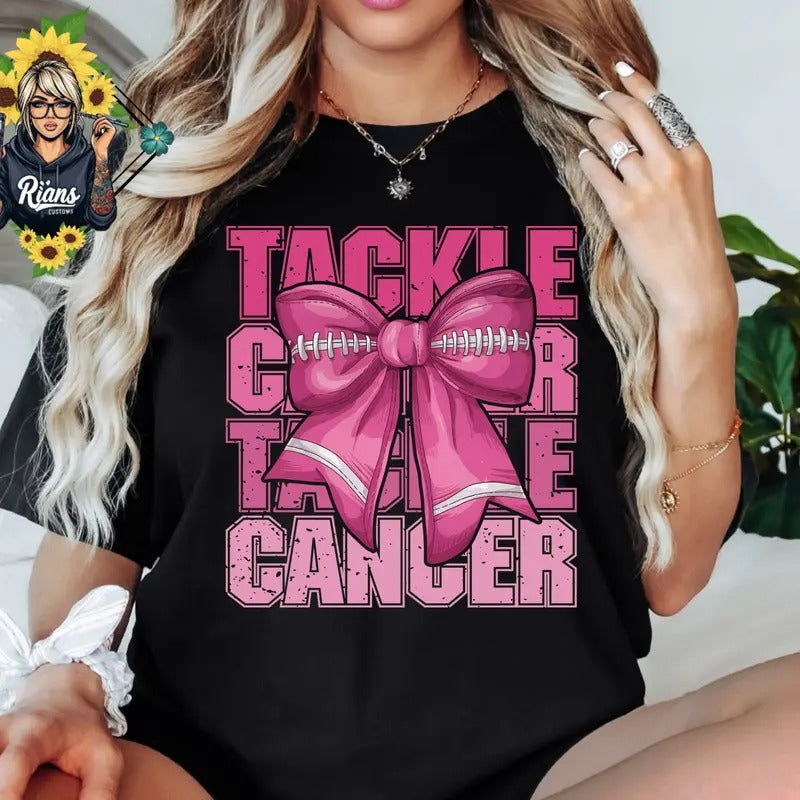 TACKLE Breast Cancer Awareness Unisex Tshirt Hoodie, Sweatshirt | UrbanDripWear.com