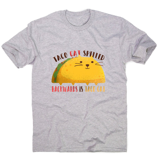 Taco cat graphic - illustration men's t-shirt