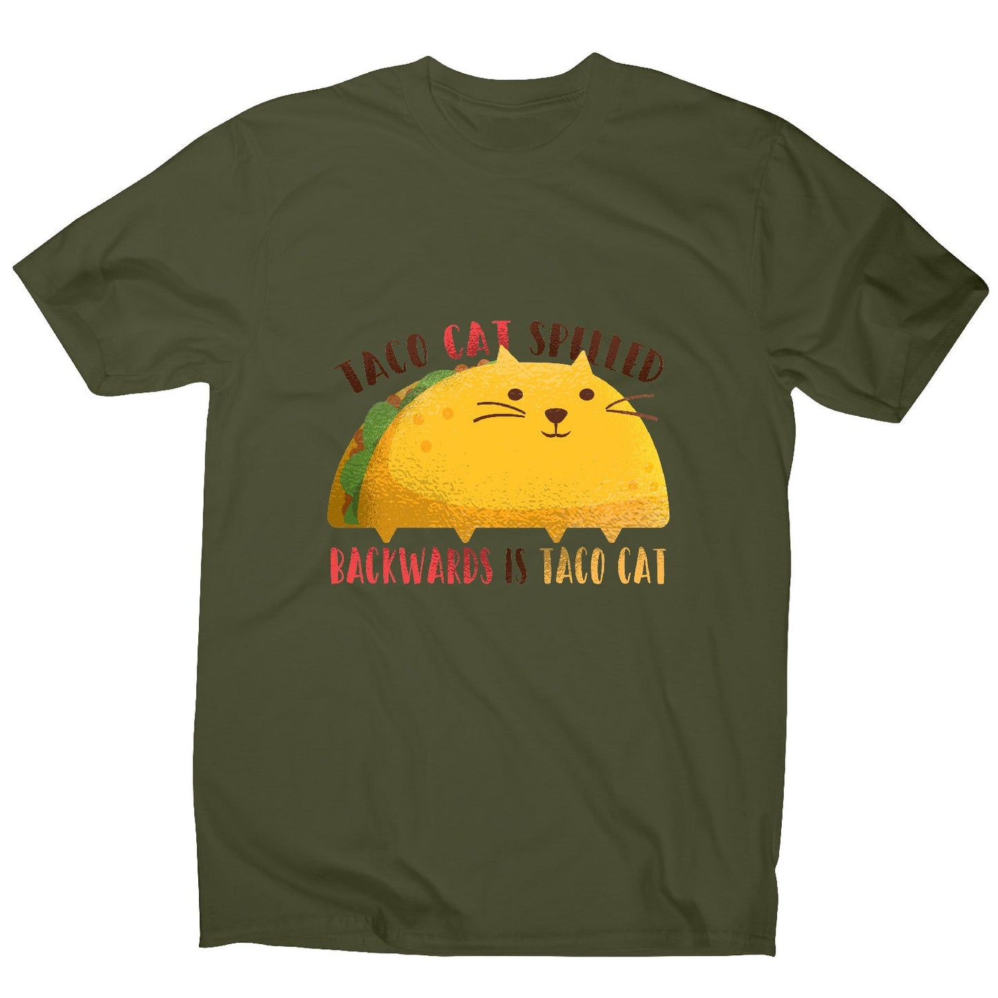 Taco cat graphic - illustration men's t-shirt