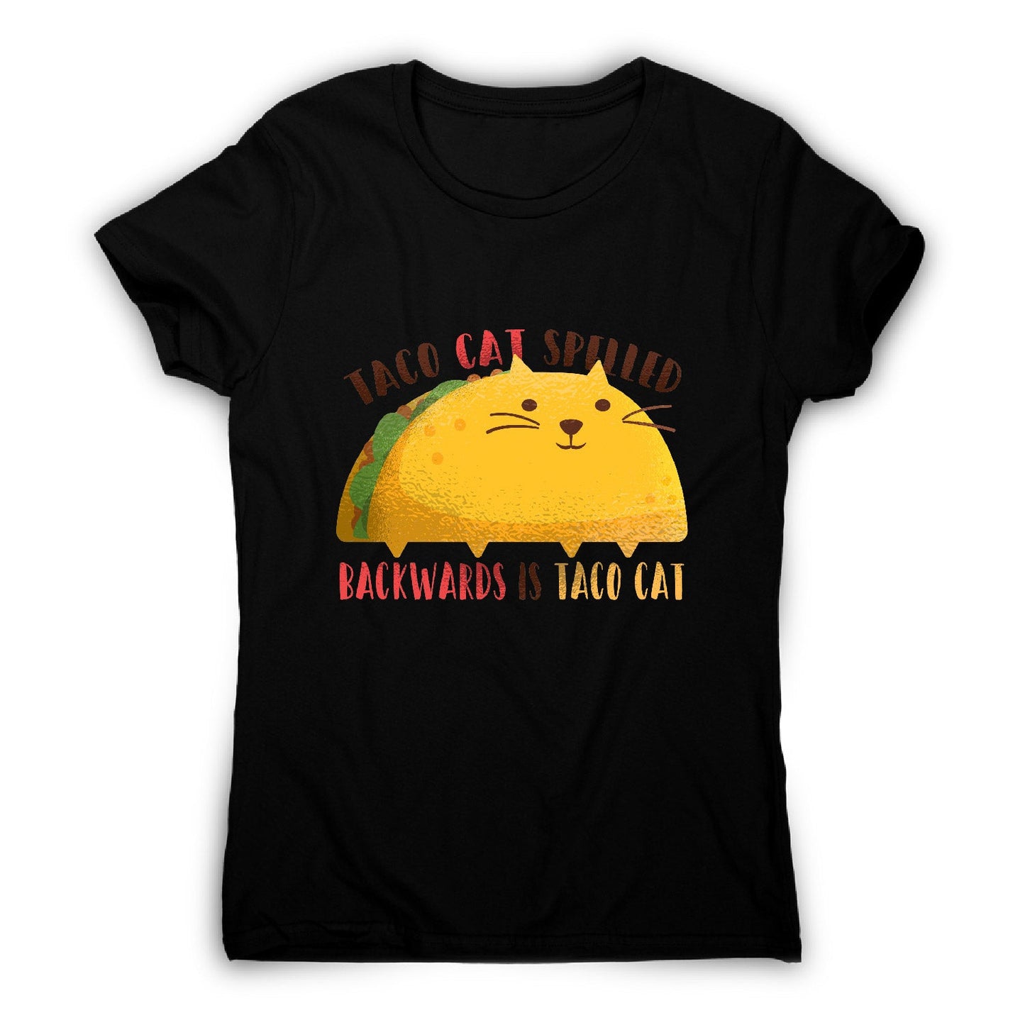 Taco cat graphic - illustration women's t-shirt