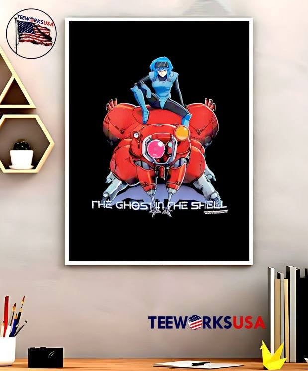 TBS Motoko Kusanagi on Tachikoma The Ghost in the Shell T-Shirt