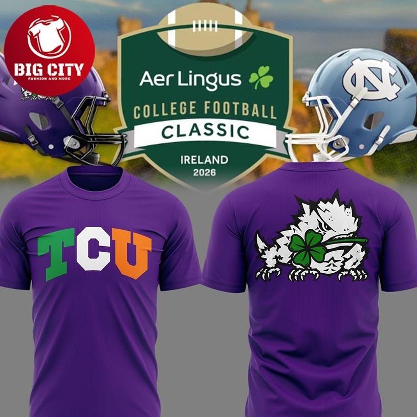 TCU Horned Frogs Ireland Game 2026 College Football Classic Two Sided Shirt