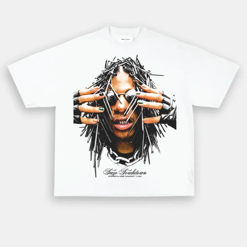TEEZO TOUCHDOWN TEE Menswear Top Underwear Man Tshirt Streetwear Tropical Shortsleeve Bestie Crewneck Round Neck Hoodie,...