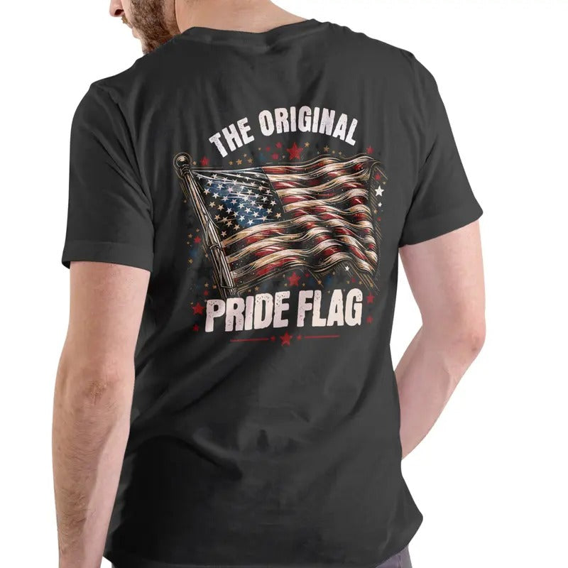 THE ORIGINAL PRIDE FLAG T Shirt, Unisex Cotton Casual Man Hoodie, Sweatshirt | UrbanDripWear.com