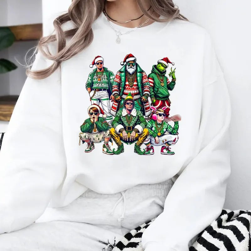 THUGLIFE Christmas Shirt, Christmas Movies Shirt, Xmas Shirt, Christmas Crew Shirt Hoodie, Sweatshirt | UrbanDripWear.com