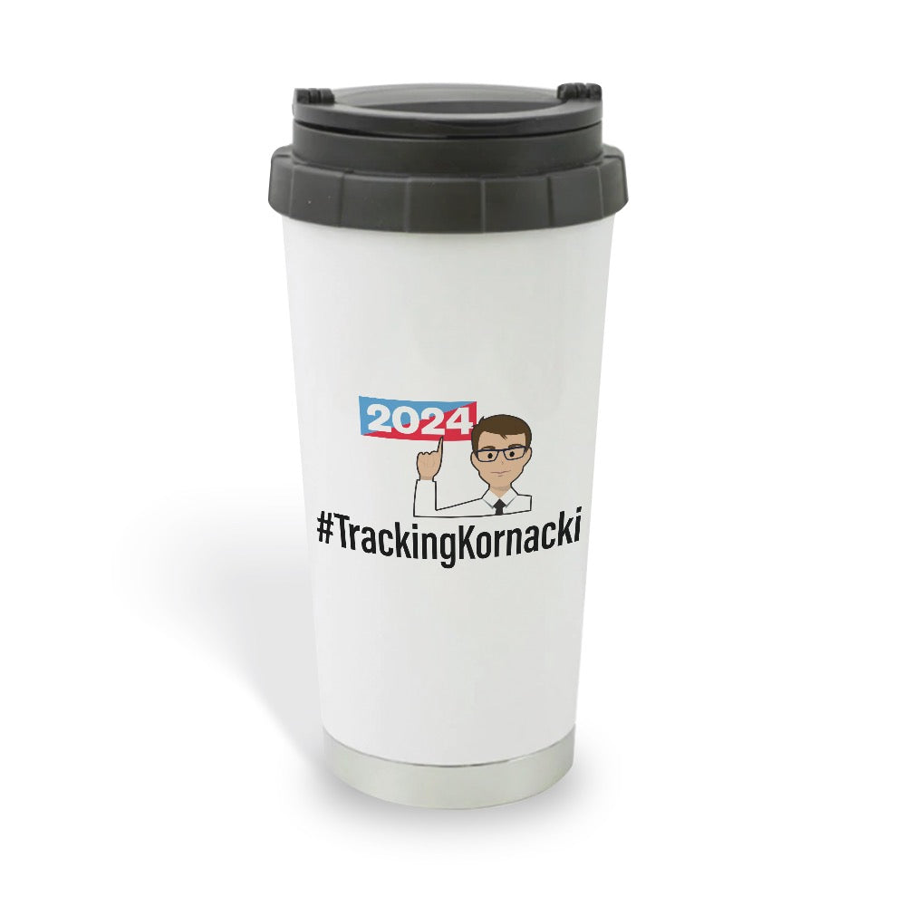 #TrackingKornacki 2022 16 oz Stainless Steel Thermal Travel Mug