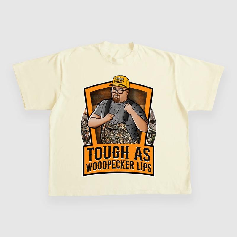 TOUGH AS WOODPECKER LIPS JUSTIN STAGNER CUSTOM PRINTED T-SHIRT Hoodie, Sweatshirt | UrbanDripWear.com
