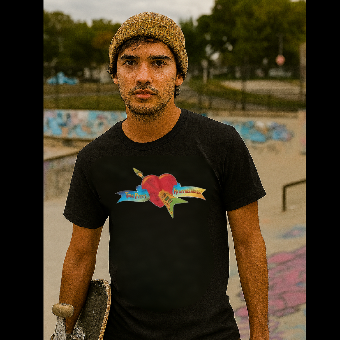 Tom Petty Heart and Banner Unisex T-Shirt