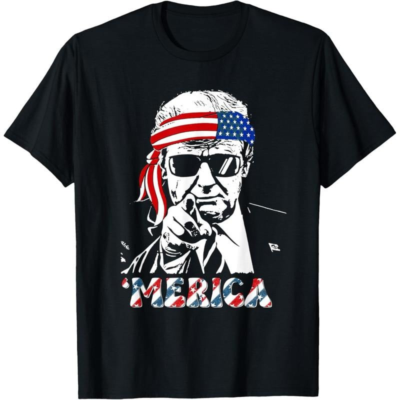TRUMP Happy 4th Of July Trump American Flag T-Shirt made in usastyle{n002}2 Hoodie, Sweatshirt | UrbanDripWear.com