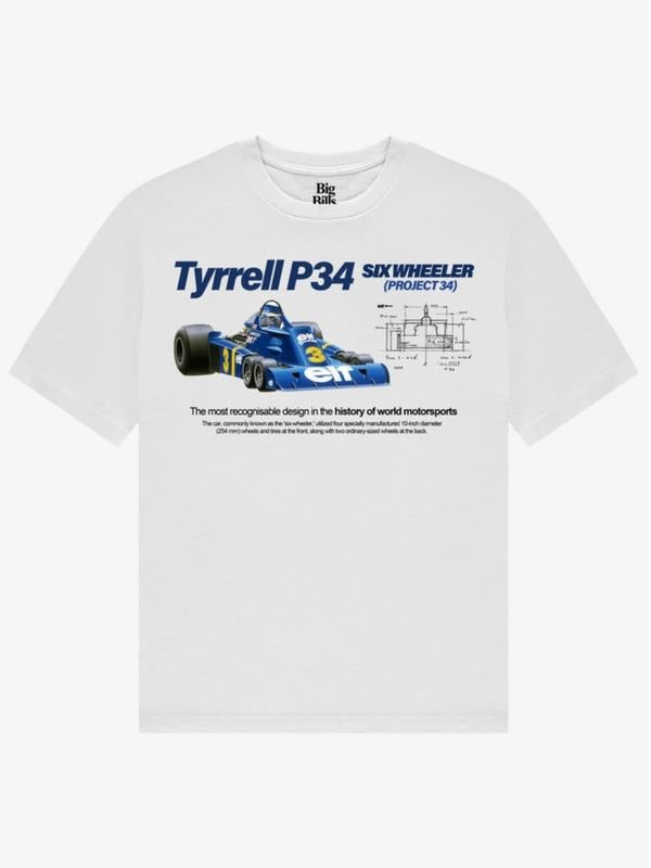 TYRRELL P34 Vintage Graphic T-shirt, T-shirt for men & Women, Graphic Tee, Womenswear Cotton Top Shortsleeve Hoodie,...