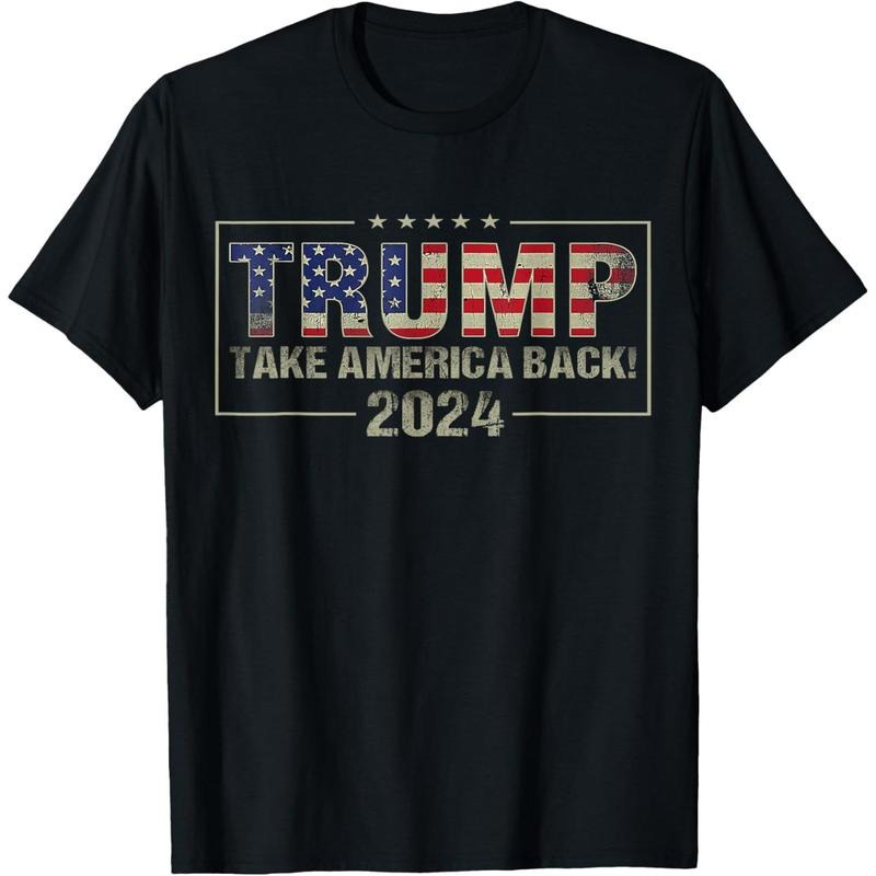 Take America Back American Flag Trump 2024 Men Women Gifts T-Shirt made in usa Hoodie, Sweatshirt | UrbanDripWear.com