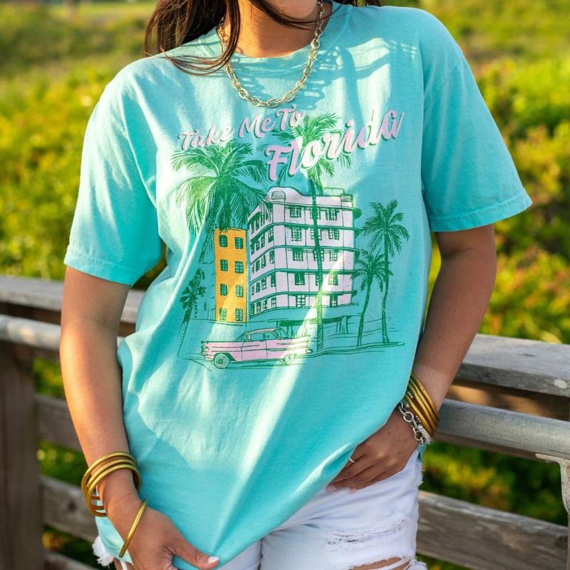 'Take Me To Florida' Retro T-Shirt Hoodie, Sweatshirt | UrbanDripWear.com