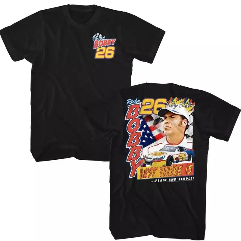 Talladega Nights Best There Is Men's T Shirt Plain and Simple Ricky Bobby 26 black Classic Cotton Menswear Top  Hoodie...