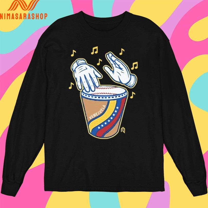 Tambor Béisbol Venezuela Flag Baseball Shirts