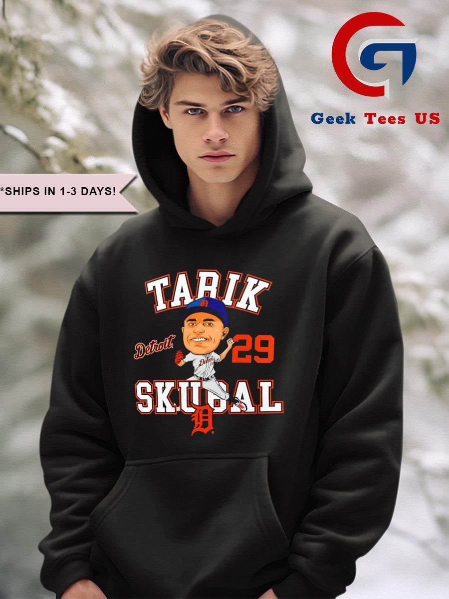 Tarik Skubal Detroit Tigers MLB caricature shirt