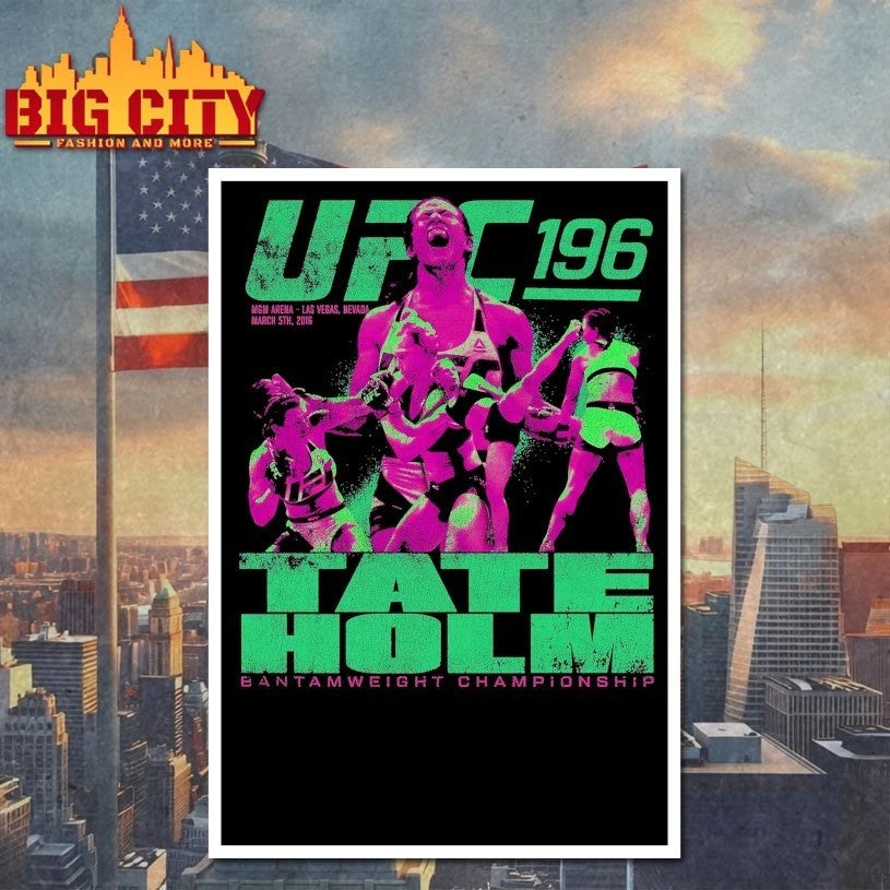 Tate Vs Holm Ufc 196 Featherweight Championship T-shirt