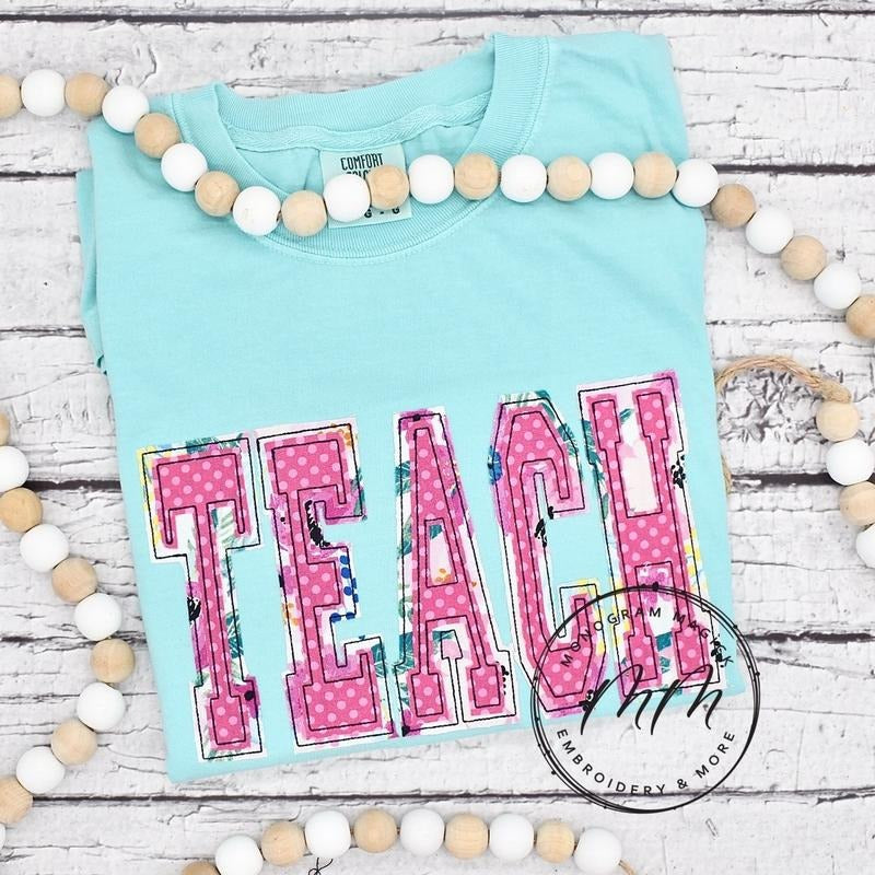 Teach Comfort Color Shirt, Teach Shirt, Double Layer Teach Shirt Hoodie, Sweatshirt | UrbanDripWear.com