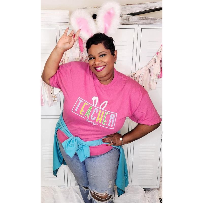 Teacher Bunny Easter T-Shirt Hoodie, Sweatshirt | UrbanDripWear.com