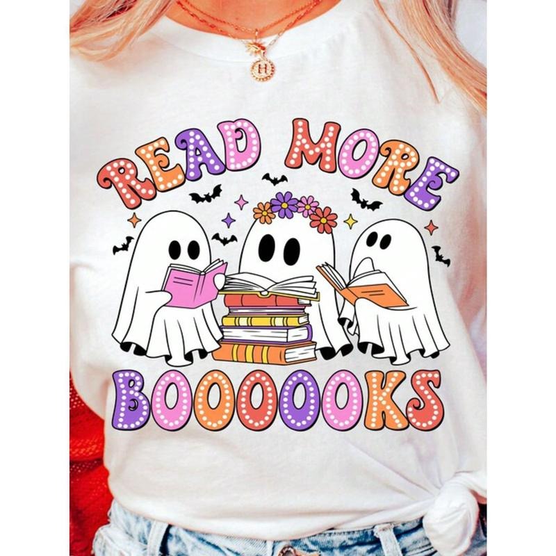 Teacher Halloween Read More Books Tees Teaching Life T-Shirt Cotton Fabric Hoodie, Sweatshirt | UrbanDripWear.com