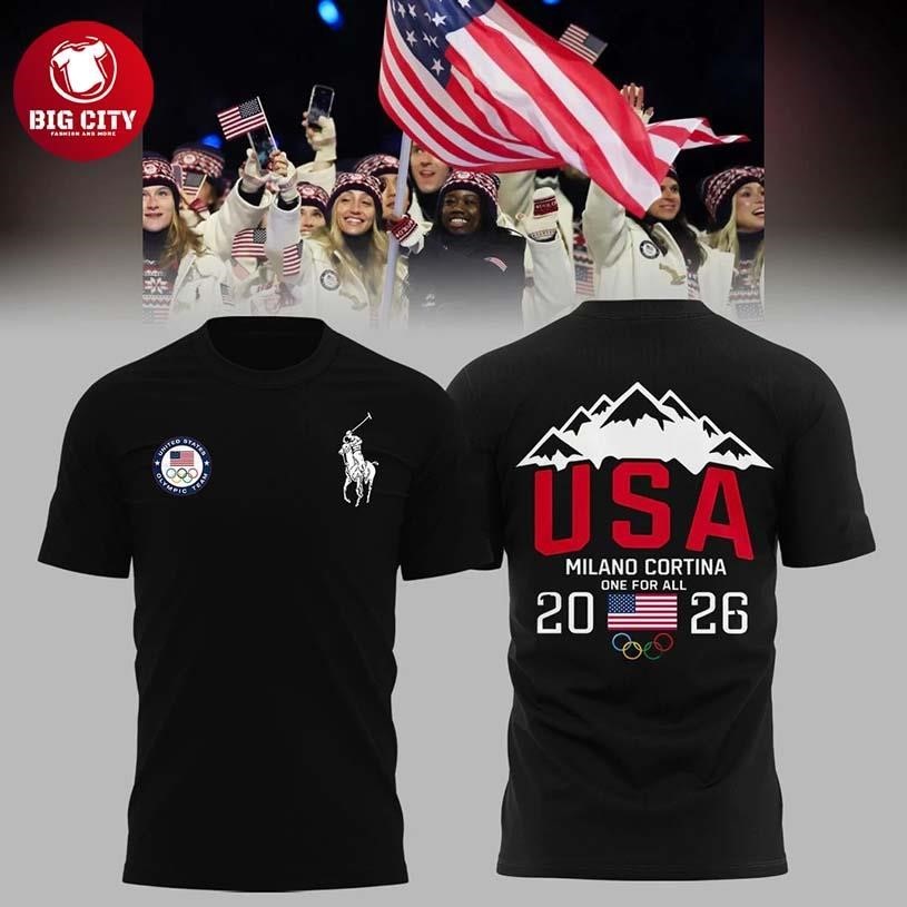 Team USA 2026 Olympic Milano Cortina Two Sided Shirt
