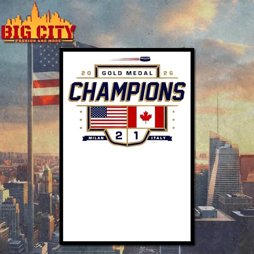 Team USA Hockey Gold Medal Champion 2-1 score Shirt