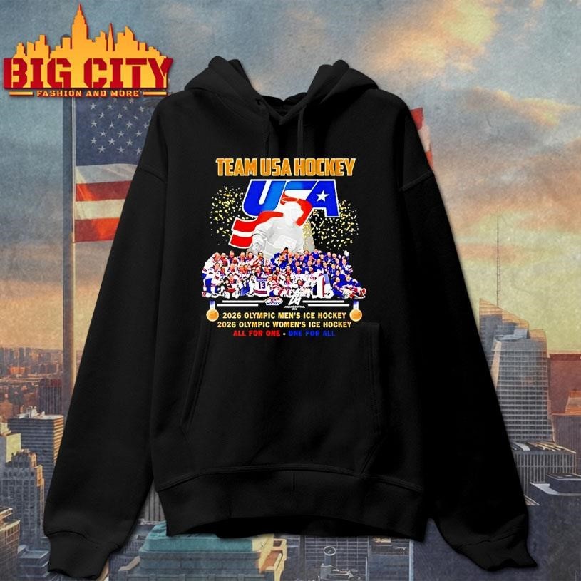 Team Usa Hockey 2026 Olympic Mens And Womens Ice Hockey All For One One For All Shirt