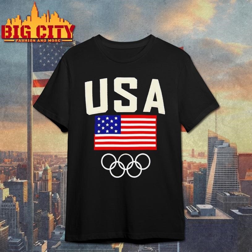 Team Usa Olympic Gold 2026 Usa Flag Shirt