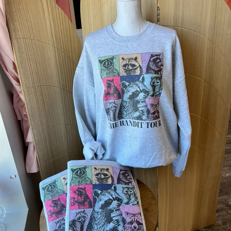 The Bandit Tour Sweatshirt or Tee - Unisex Sweatshirt / Tee - Trash Panda Sweatshirt or Tee Hoodie | UrbanDripWear.com