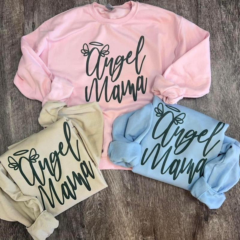 Angel Mama Sweatshirt/Tee Hoodie | UrbanDripWear.com