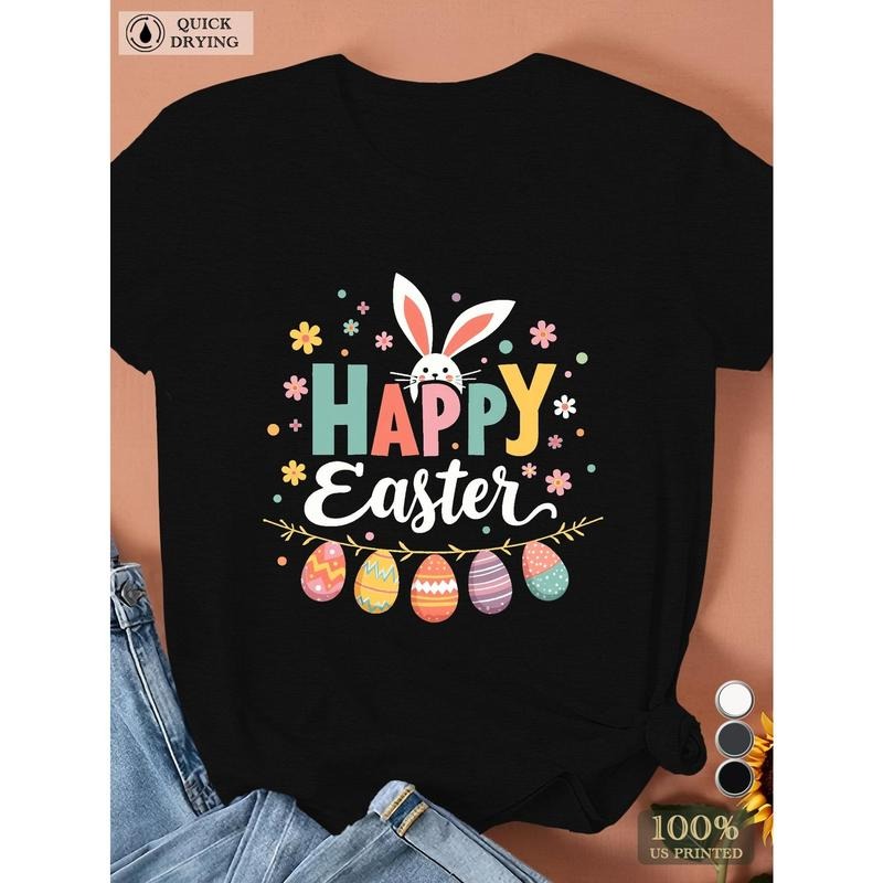 Teediy Happy Easter Women'S Comfit T-Shirt Hoodie, Sweatshirt | UrbanDripWear.com