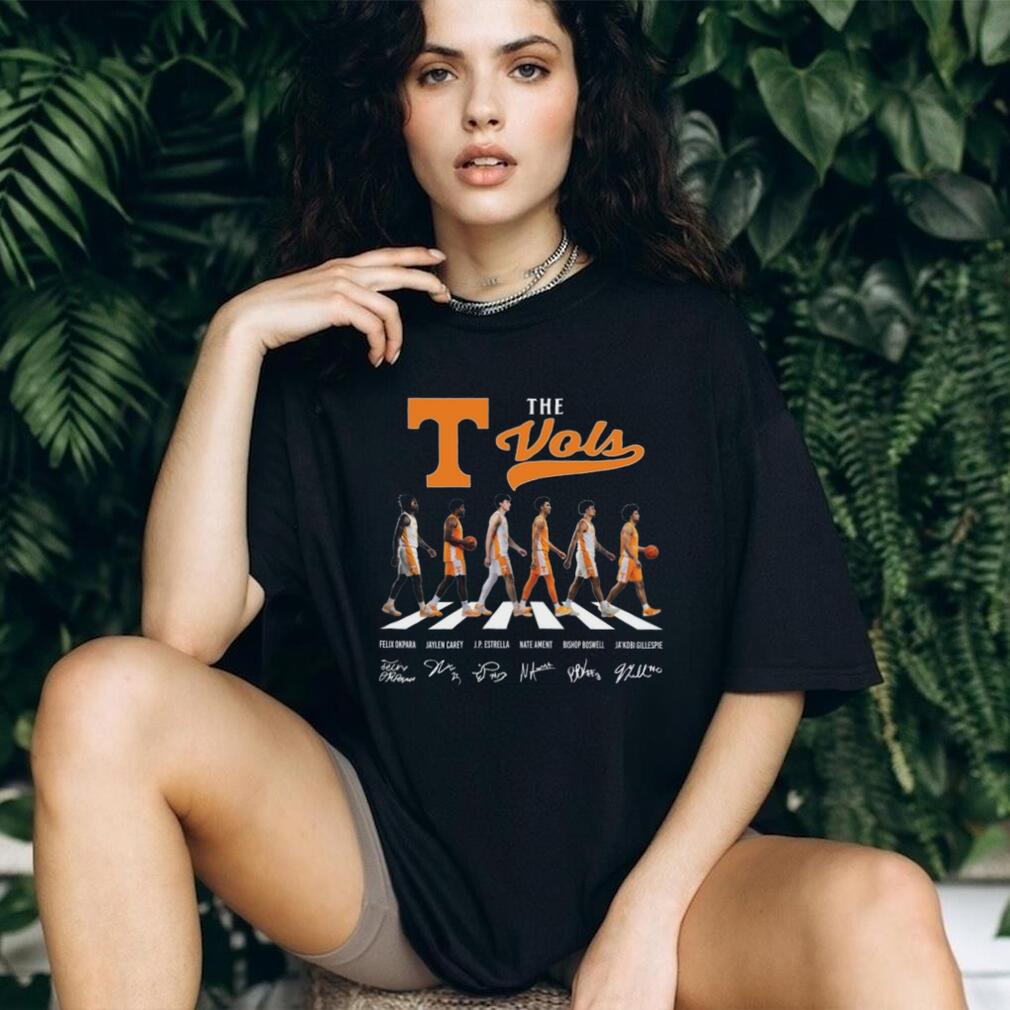 Tennessee VolunT Shirtrs Vols Abbey Road Basketball Signature T Shirt