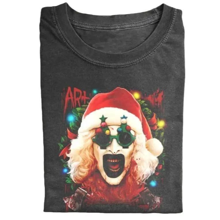 Terrifier 3 Milk And Carnage Shirt , Scary Clown tshirt, Halloween tshirt, Horror Movie T-shirt, Horror Film Round Neck,...
