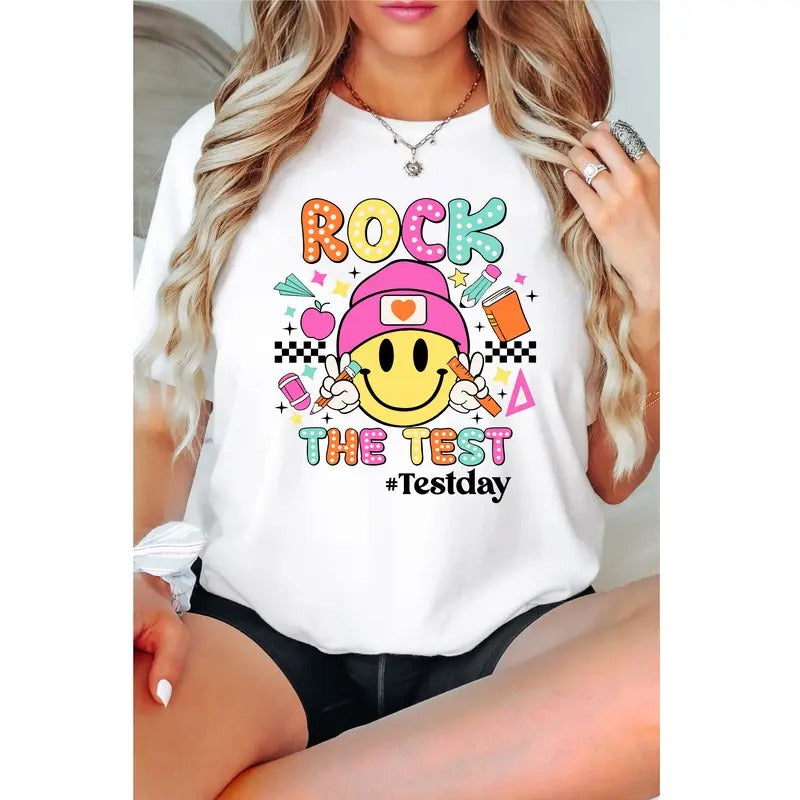 Test Day T-shirt, Don't Stress Just Do Your Best Shirt, Matching Teachers Exam Tee, Trendy Last Day Of School Gift Tee,...