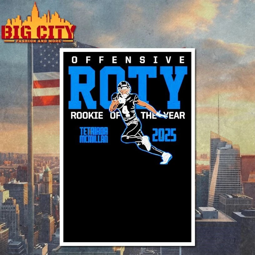 Tetairoa McMillan Offensive Rookie Of The Year 2025 T-Shirt