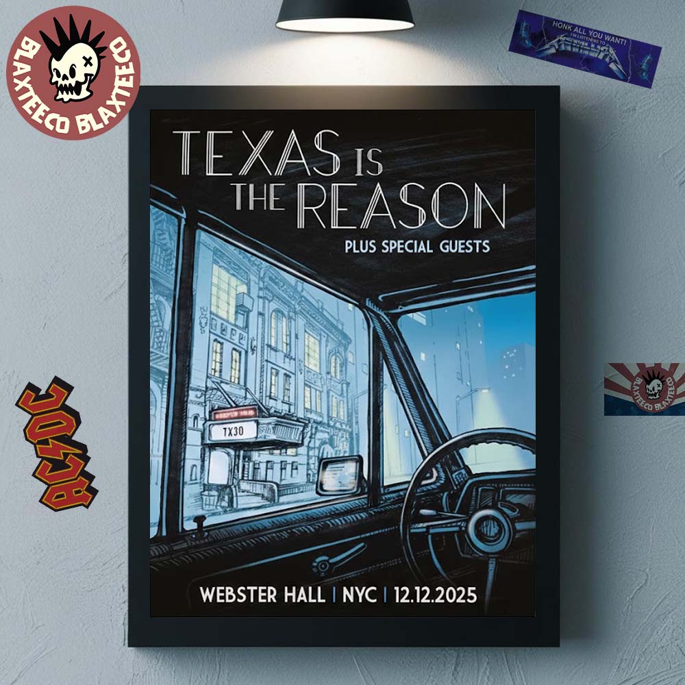 Texas Is The Reason New York City 2025 Event Poster At Webster Hall On December 12 2025 Home Decor Poster Canvas