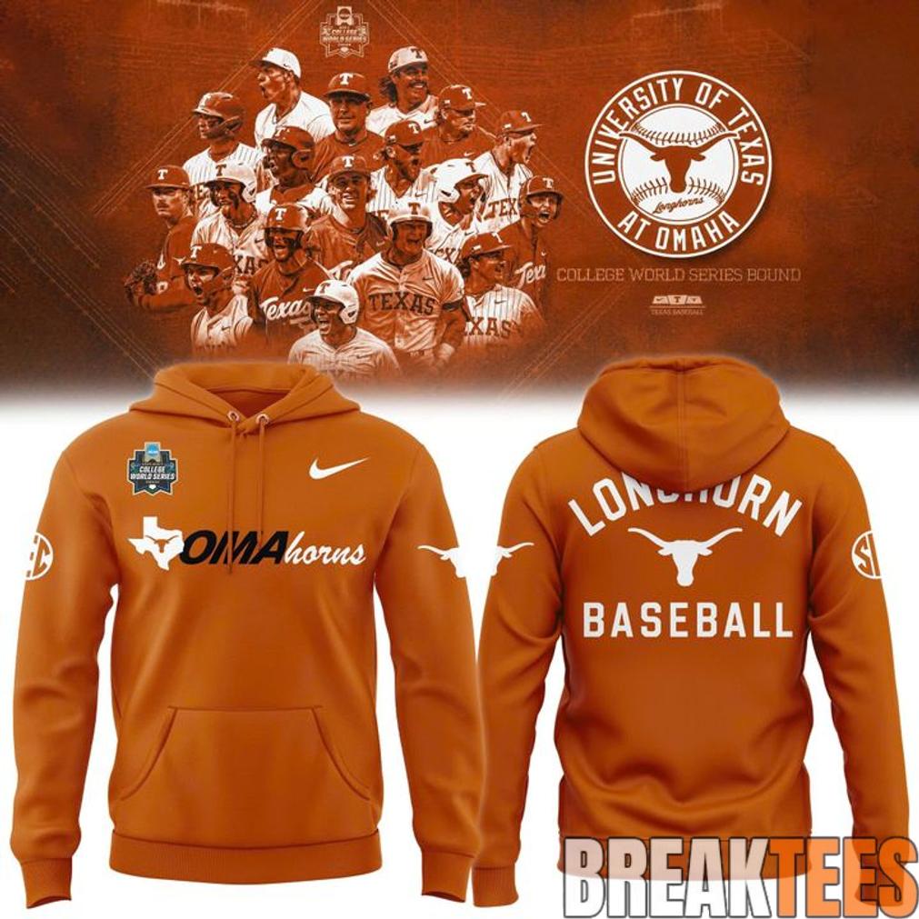 Texas Longhorns 2026 NCAA Baseball Men’s College World Series Omaha Limited Hoodie