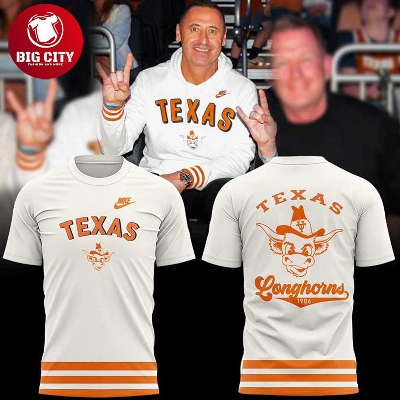 Texas Longhorns Coach Sark Longhorns Legacy Retro Two Sided Shirt