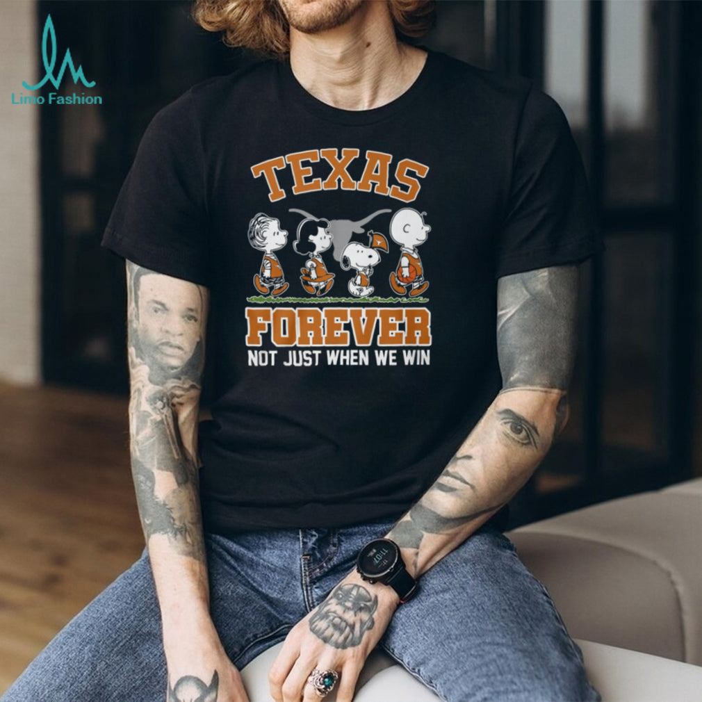 Texas Longhorns Forever Peanuts Characters Burnt Orange T Shirt