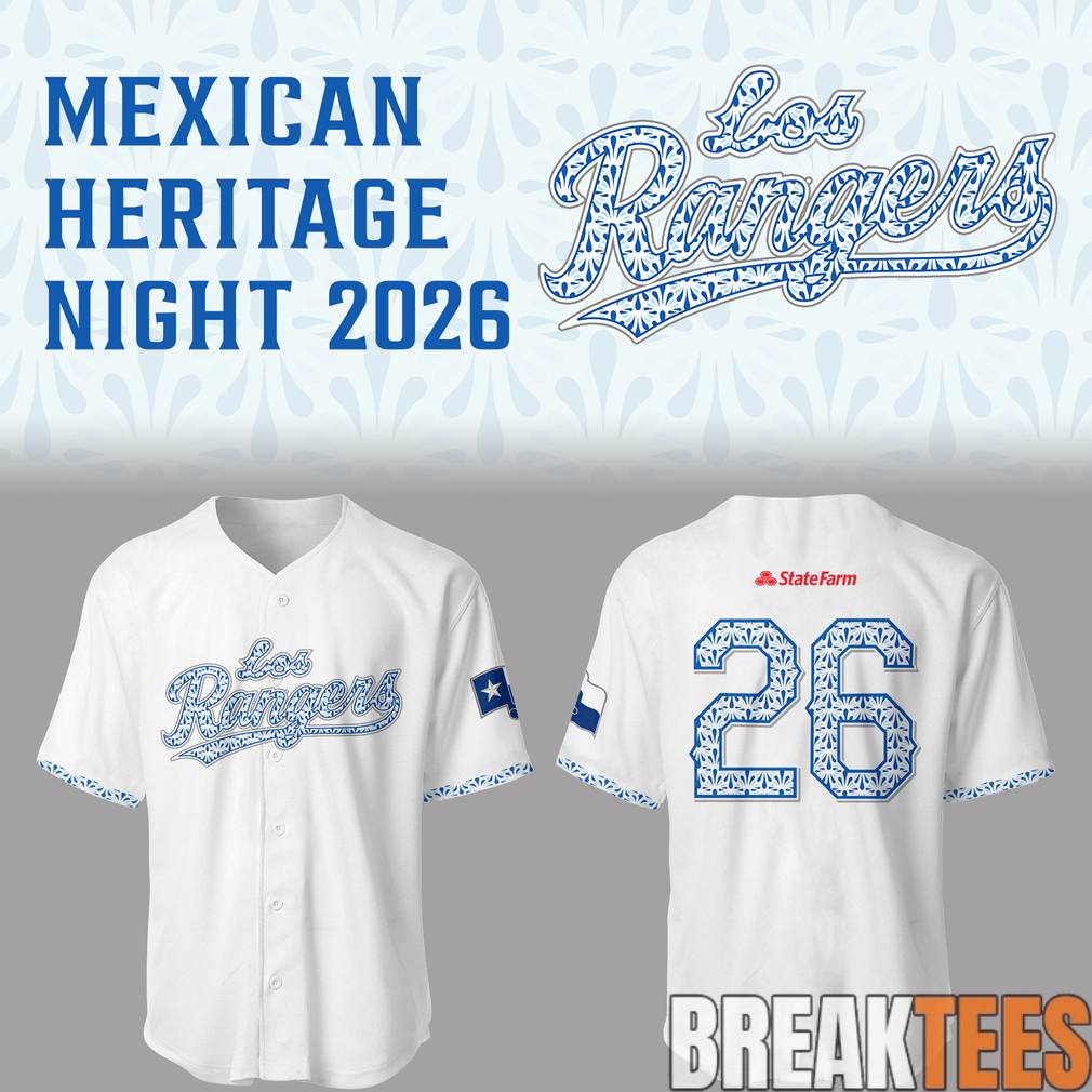 Texas Rangers Mexican Heritage ‘Los Rangers’ Baseball Jersey