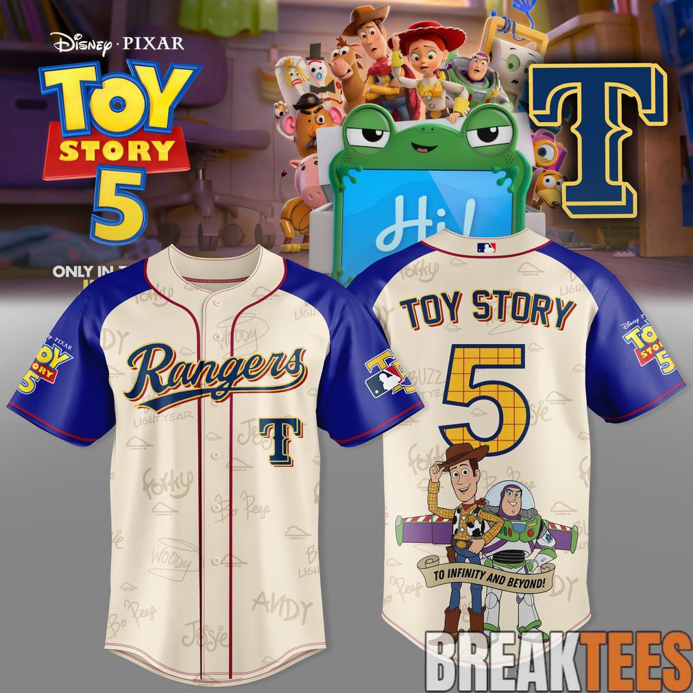 Texas Rangers x Toy Story 5 Theme Nights Limited Edition Jersey