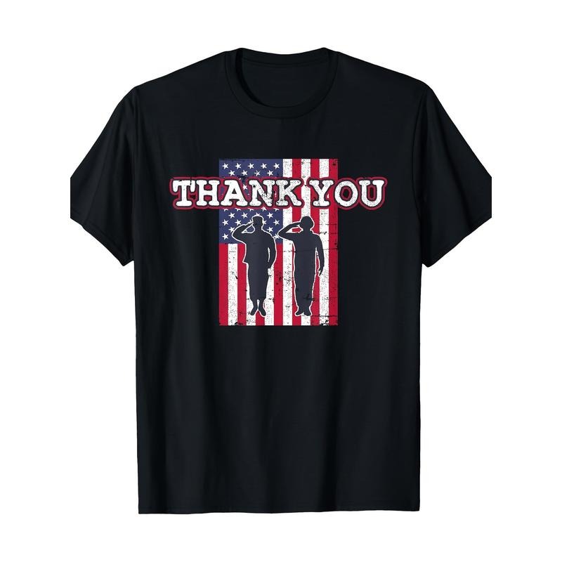 Thank You US Veterans Day Memorial Day for Men and Women T-shirt-100% cotton T-shirt 180gT-shirt Hoodie, Sweatshirt