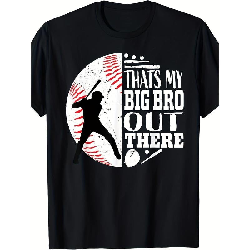 That's My Brother Out There Baseball Big Broling Sibling Graphic T-Shirt Made in USA Hoodie, Sweatshirt | UrbanDripWear.com