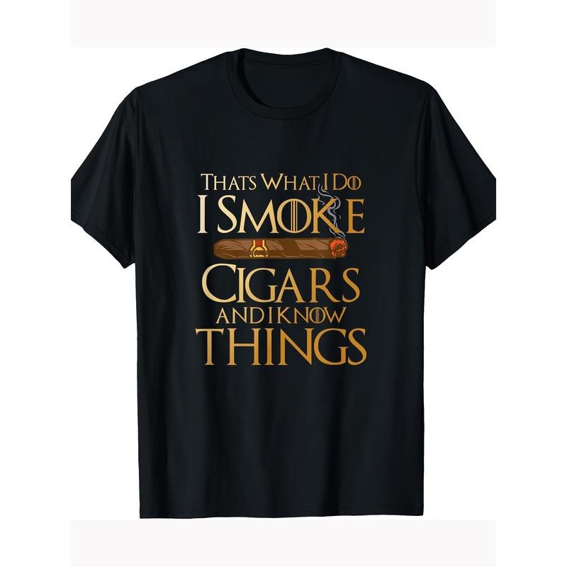That's What I Do I Smoke Cigars And I Know Things Smoker  100% CottonT-Shirt Hoodie, Sweatshirt | UrbanDripWear.com
