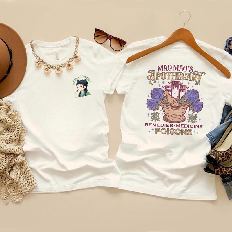 The Apothecary Diaries Tshirt, MaoMao, Jinshi, Anime Shirt, Kawaii T-Shirts, Japanese Graphic Teesstyle{n002}5 Hoodie,...